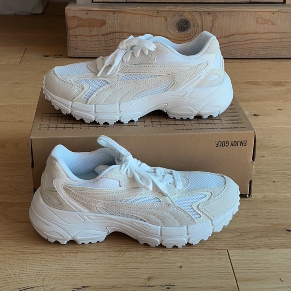 Teveris White Unisex Golf Sneakers